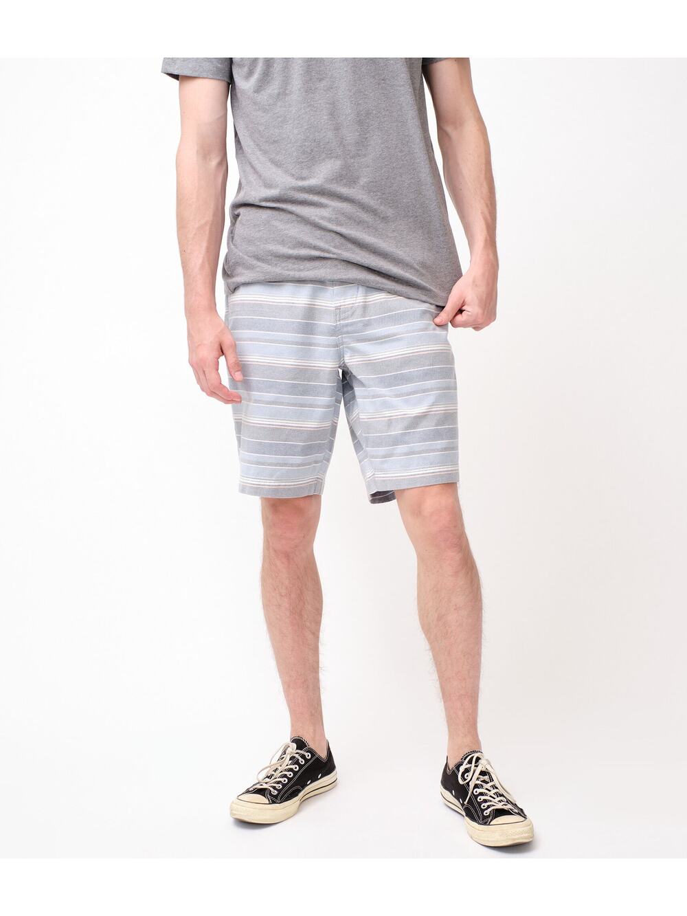 AERO Faded Stripe Flat Front Oxford Men Shorts | 27